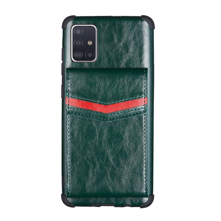 For Samsung Galaxy A71 Flip Card Bag Copper Buckle TPU + PU Leather Back Cover Shockproof Case with Card Slots & Photo Frame(Green)
For Samsung Galaxy A71 Flip Card Bag Copper Buckle TPU + PU Leather Back Cover Shockproof Case with Card Slots & Photo Frame(Green)