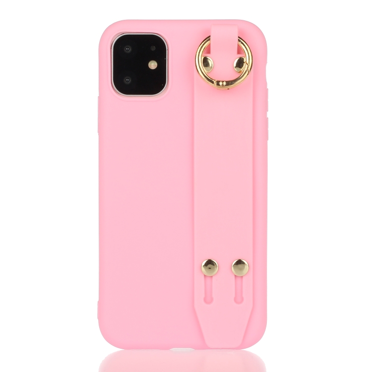 For iPhone 12 Pro Max Shockproof Solid Color TPU Case with Wristband(Rose Red)
For iPhone 12 Pro Max Shockproof Solid Color TPU Case with Wristband(Rose Red)