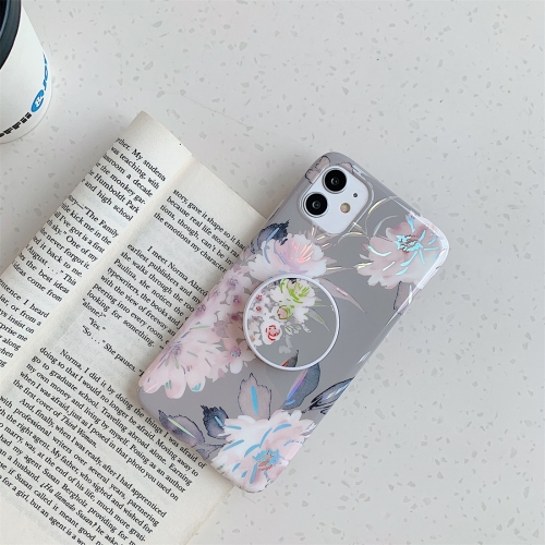 For iPhone 11 Pro Max Colorful Laser Flower Series TPU Mobile Phone Case with Folding Holder(Pink Flower)
For iPhone 11 Pro Max Colorful Laser Flower Series TPU Mobile Phone Case with Folding Holder(Pink Flower)