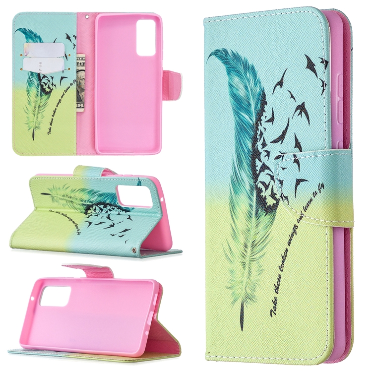 For Samsung Galaxy S20 FE 5G / S20 Lite Colored Drawing Pattern Horizontal Flip Leather Case with Holder & Card Slots & Wallet(Feather Birds)
For Samsung Galaxy S20 FE 5G / S20 Lite Colored Drawing Pattern Horizontal Flip Leather Case with Holder & Card Slots & Wallet(Feather Birds)