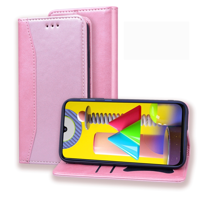 For Samsung Galaxy M31 Business Stitching Horizontal Flip Leather Case with Double Folding & Bracket & Card Slots & Photo Frame & Wallet(Rose Gold)
For Samsung Galaxy M31 Business Stitching Horizontal Flip Leather Case with Double Folding & Bracket & Card Slots & Photo Frame & Wallet(Rose Gold)