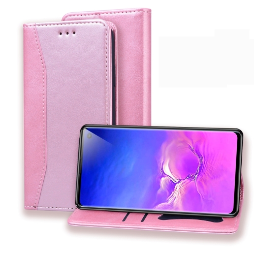 For Samsung Galaxy S10E Business Stitching Horizontal Flip Leather Case with Double Folding & Bracket & Card Slots & Photo Frame & Wallet(Rose Gold)
For Samsung Galaxy S10E Business Stitching Horizontal Flip Leather Case with Double Folding & Bracket & Card Slots & Photo Frame & Wallet(Rose Gold)