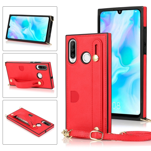 For Huawei P30 Lite Wrist Strap PU+TPU Shockproof Protective Case with Crossbody Lanyard & Holder & Card Slot(Red)
For Huawei P30 Lite Wrist Strap PU+TPU Shockproof Protective Case with Crossbody Lanyard & Holder & Card Slot(Red)