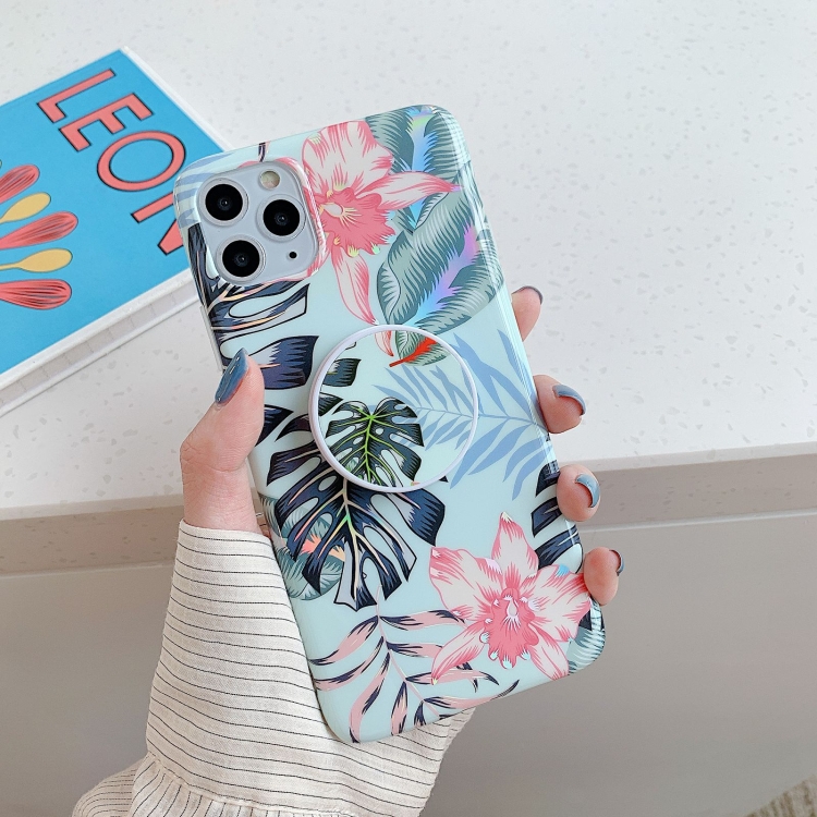 For iPhone 11 Pro Max Laser Flowers Pattern TPU Protective Case with Foldable Holder(Fresh Red Flower)
For iPhone 11 Pro Max Laser Flowers Pattern TPU Protective Case with Foldable Holder(Fresh Red Flower)