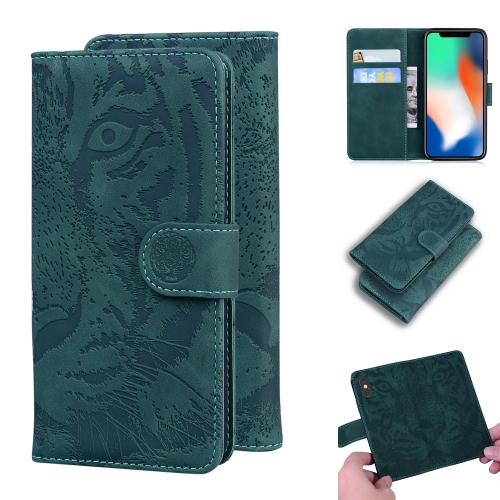 For iPhone XS / X Tiger Embossing Pattern Horizontal Flip Leather Case with Holder & Card Slots & Wallet(Green)
For iPhone XS / X Tiger Embossing Pattern Horizontal Flip Leather Case with Holder & Card Slots & Wallet(Green)
