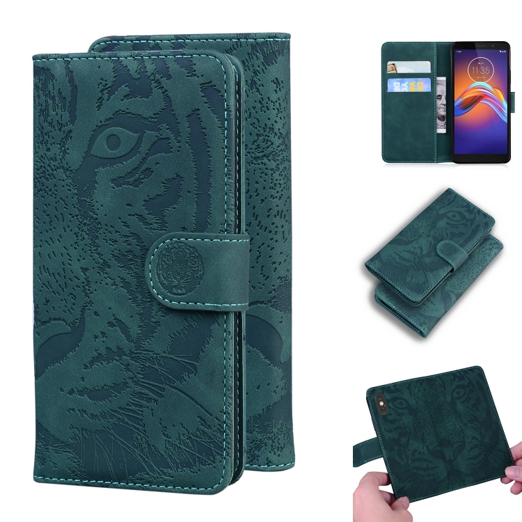 For Motorola Moto E6 Play Tiger Embossing Pattern Horizontal Flip Leather Case with Holder & Card Slots & Wallet(Green)
For Motorola Moto E6 Play Tiger Embossing Pattern Horizontal Flip Leather Case with Holder & Card Slots & Wallet(Green)