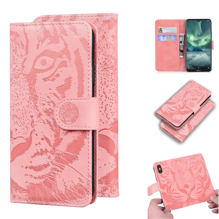 For Nokia 6.2 / 7.2 Tiger Embossing Pattern Horizontal Flip Leather Case with Holder & Card Slots & Wallet(Pink)
For Nokia 6.2 / 7.2 Tiger Embossing Pattern Horizontal Flip Leather Case with Holder & Card Slots & Wallet(Pink)