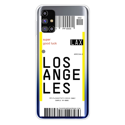 For Samsung Galaxy M51 Boarding Pass Series TPU Phone Protective Case(Los Angeles)
For Samsung Galaxy M51 Boarding Pass Series TPU Phone Protective Case(Los Angeles)
