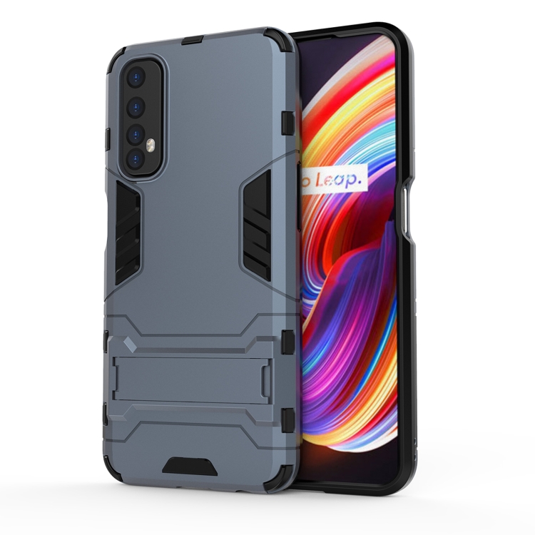 For OPPO Realme 7 PC + TPU Shockproof Protective Case with Holder(Navy Blue)
For OPPO Realme 7 PC + TPU Shockproof Protective Case with Holder(Navy Blue)