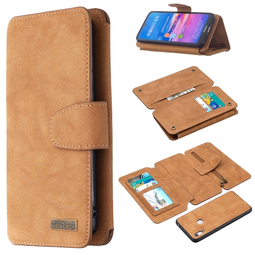 For Huawei Y6 (2019) Detachable Frosted Magnetic Horizontal Flip Leather Case with Card Slots & Holder & Zipper Wallet & Photo Frame(Brown)
For Huawei Y6 (2019) Detachable Frosted Magnetic Horizontal Flip Leather Case with Card Slots & Holder & Zipper Wallet & Photo Frame(Brown)