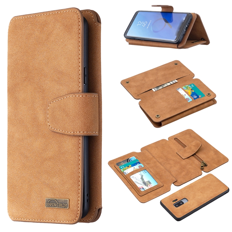 For Samsung Galaxy S9 Plus Detachable Frosted Magnetic Horizontal Flip PU Leather Case with Card Slots & Holder & Zipper Wallet & Photo Frame(Brown)
For Samsung Galaxy S9 Plus Detachable Frosted Magnetic Horizontal Flip PU Leather Case with Card Slots & Holder & Zipper Wallet & Photo Frame(Brown)