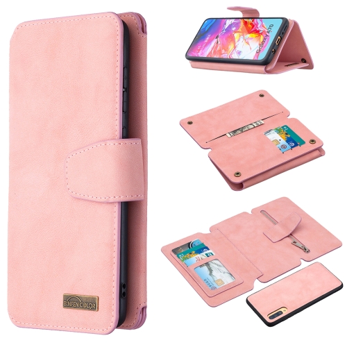 For Samsung Galaxy A70 Detachable Frosted Magnetic Horizontal Flip Leather Case with Card Slots & Holder & Zipper Wallet & Photo Frame(Pink)
For Samsung Galaxy A70 Detachable Frosted Magnetic Horizontal Flip Leather Case with Card Slots & Holder & Zipper Wallet & Photo Frame(Pink)