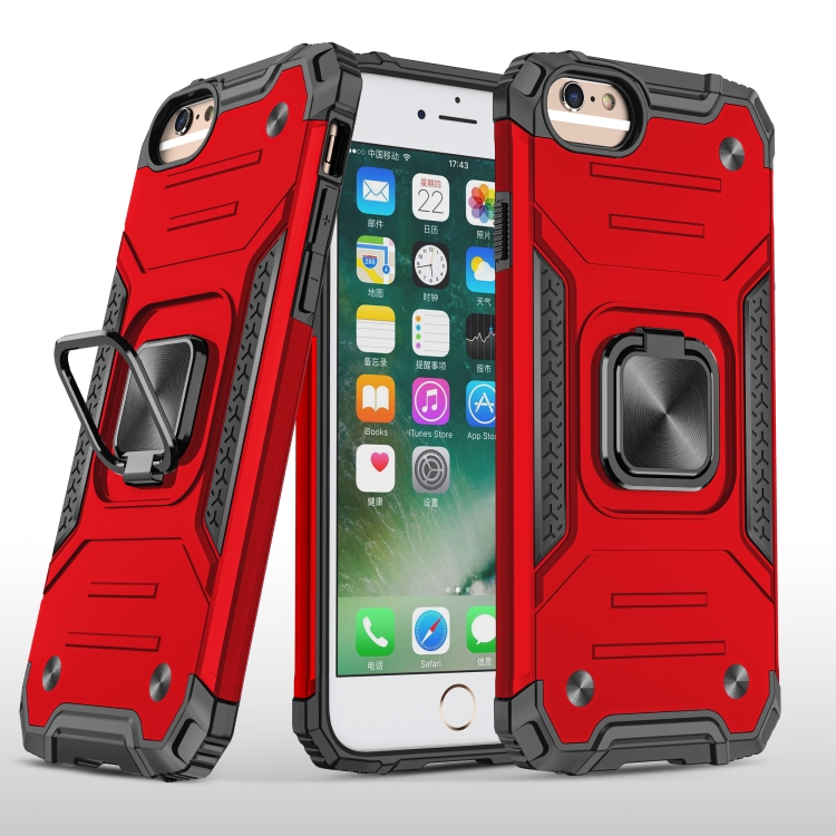 For iPhone 6 Plus & 6s Plus Magnetic Armor Shockproof TPU + PC Case with Metal Ring Holder(Red)
For iPhone 6 Plus & 6s Plus Magnetic Armor Shockproof TPU + PC Case with Metal Ring Holder(Red)