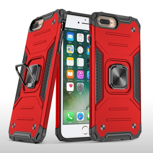 For iPhone 8 Plus & 7 Plus Magnetic Armor Shockproof TPU + PC Case with Metal Ring Holder(Red)
For iPhone 8 Plus & 7 Plus Magnetic Armor Shockproof TPU + PC Case with Metal Ring Holder(Red)