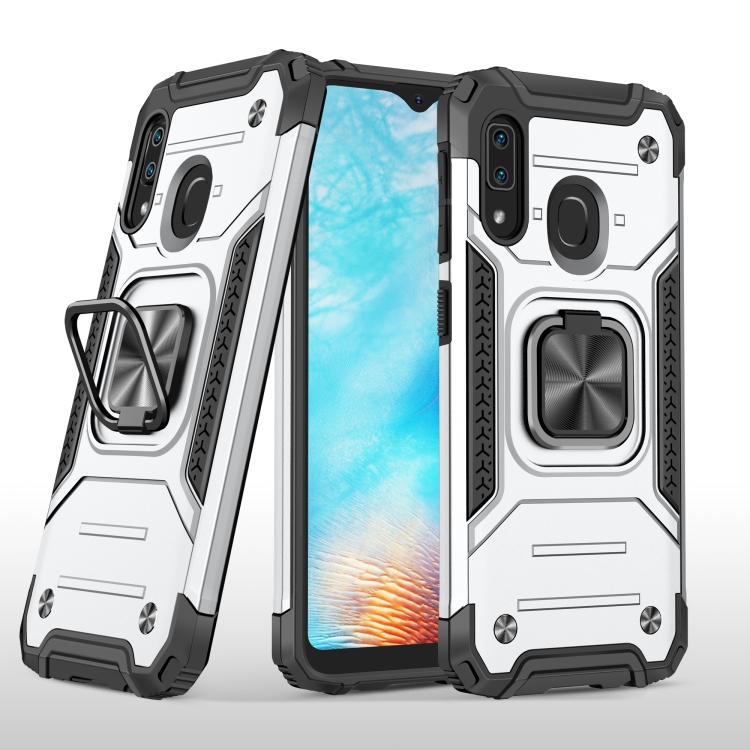 For Samsung Galaxy A20e Magnetic Armor Shockproof TPU + PC Case with Metal Ring Holder(Silver)
For Samsung Galaxy A20e Magnetic Armor Shockproof TPU + PC Case with Metal Ring Holder(Silver)