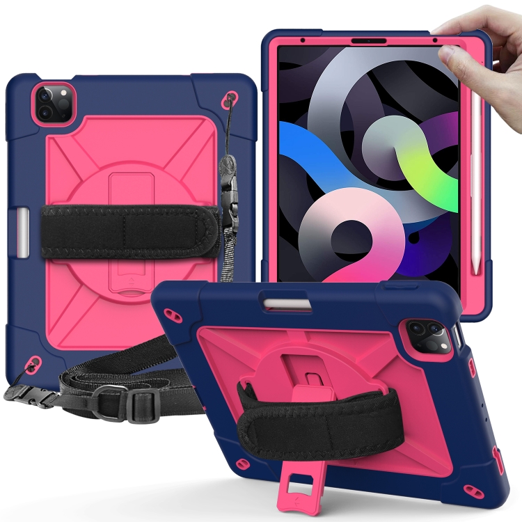 Contrast Color Robot Shockproof Silicone + PC Protective Case with Holder For iPad Air (2020) 10.9 (Navy Blue Rose)
Contrast Color Robot Shockproof Silicone + PC Protective Case with Holder For iPad Air (2020) 10.9 (Navy Blue Rose)