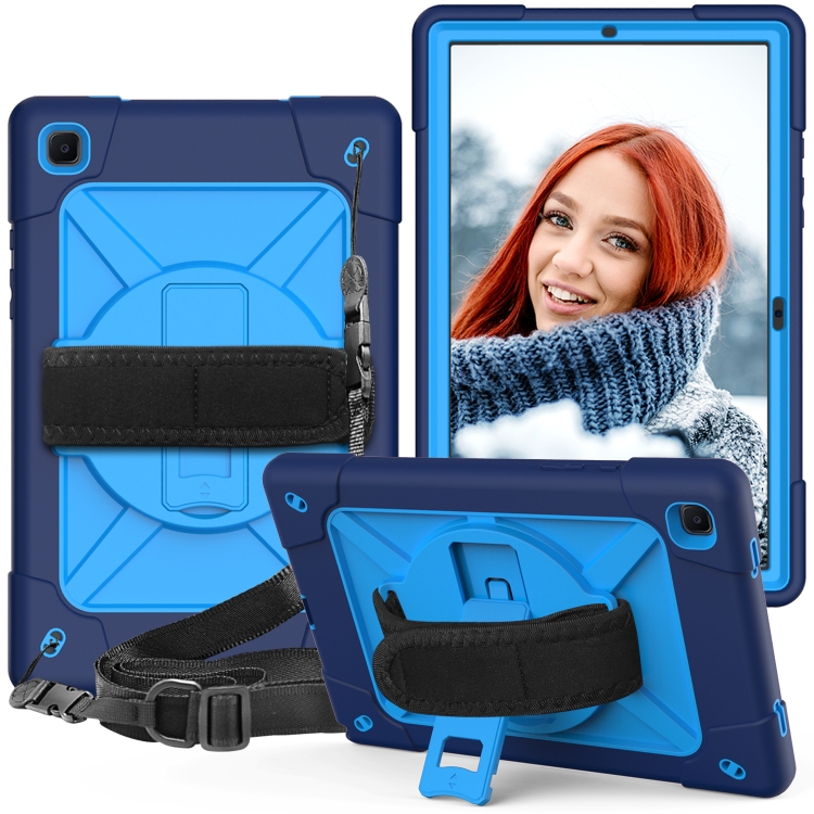 For Samsung Galaxy Tab A7 10.4 (2020) T500/T505 Contrast Color Robot Shockproof Silicone + PC Protective Case with Holder(Navy Blue)
For Samsung Galaxy Tab A7 10.4 (2020) T500/T505 Contrast Color Robot Shockproof Silicone + PC Protective Case with Holder(Navy Blue)