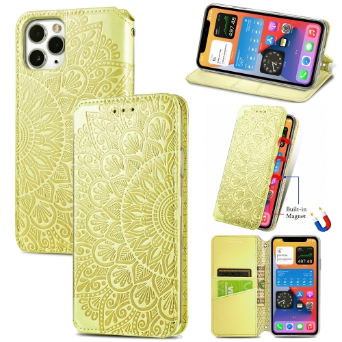 Blooming Mandala Embossed Pattern Magnetic Horizontal Flip Leather Case with Holder & Card Slots & Wallet For iPhone 12 / 12 Pro(Yellow)
Blooming Mandala Embossed Pattern Magnetic Horizontal Flip Leather Case with Holder & Card Slots & Wallet For iPhone 12 / 12 Pro(Yellow)