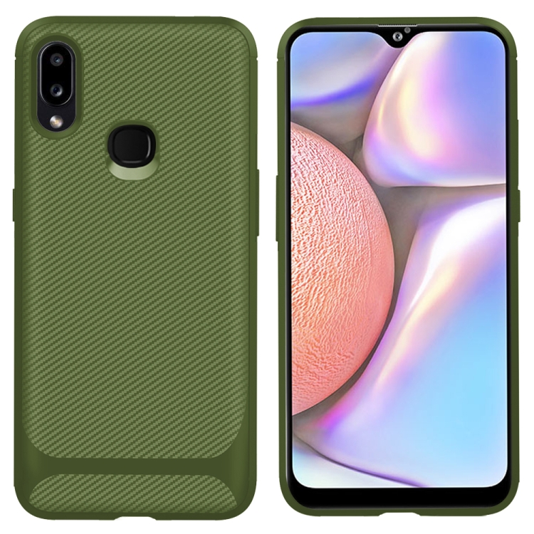 For Samsung Galaxy M01S Carbon Fiber Texture Shockproof TPU Protective Case(Green)
For Samsung Galaxy M01S Carbon Fiber Texture Shockproof TPU Protective Case(Green)