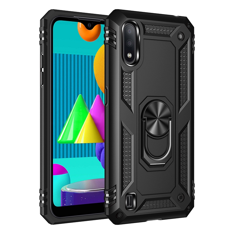 For Samsung Galaxy M01 Shockproof TPU + PC Protective Case with 360 Degree Rotating Holder(Black)
For Samsung Galaxy M01 Shockproof TPU + PC Protective Case with 360 Degree Rotating Holder(Black)