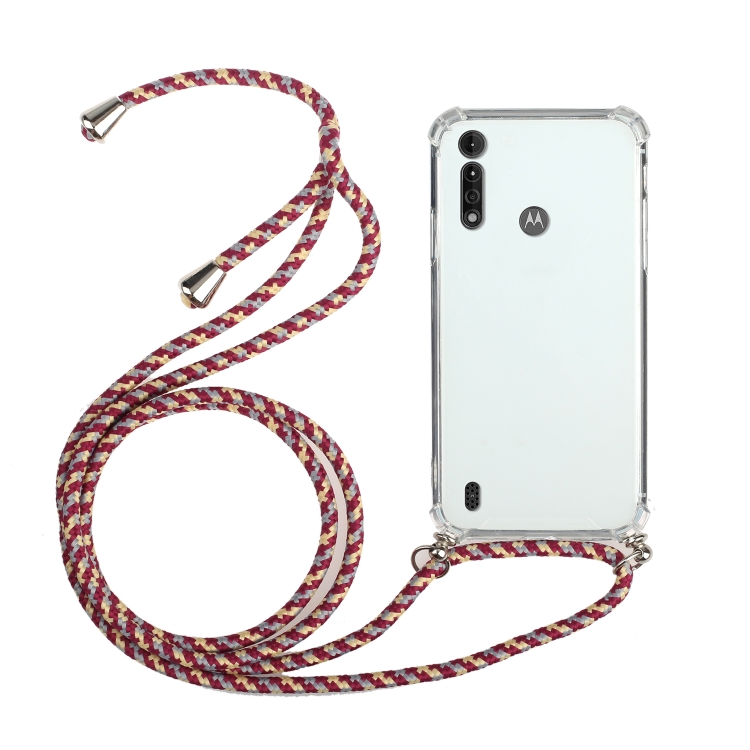 For Motorola Moto G8 Power Lite Four-Corner Anti-Fall Transparent TPU Protective Case with Lanyard(Red Grey)
For Motorola Moto G8 Power Lite Four-Corner Anti-Fall Transparent TPU Protective Case with Lanyard(Red Grey)