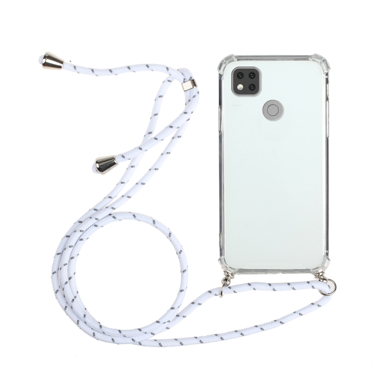 For Xiaomi Redmi 9C Four-Corner Shockproof Transparent TPU Protective Case with Lanyard(White)
For Xiaomi Redmi 9C Four-Corner Shockproof Transparent TPU Protective Case with Lanyard(White)