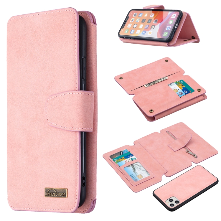 Detachable Frosted Magnetic Horizontal Flip Leather Case with Card Slots & Holder & Zipper Wallet & Photo Frame For iPhone 11 Pro Max(Pink)
Detachable Frosted Magnetic Horizontal Flip Leather Case with Card Slots & Holder & Zipper Wallet & Photo Frame For iPhone 11 Pro Max(Pink)