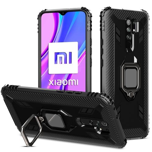 For Xiaomi Redmi 9 Prime Carbon Fiber Protective Case with 360 Degree Rotating Ring Holder(Black)
For Xiaomi Redmi 9 Prime Carbon Fiber Protective Case with 360 Degree Rotating Ring Holder(Black)