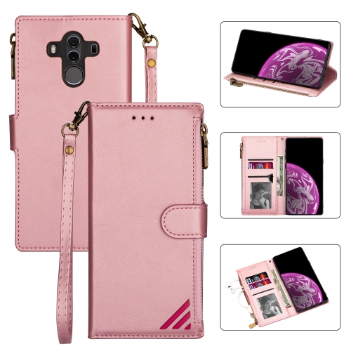 For Huawei Mate 10 Pro Zipper Multi-card Slots Horizontal Flip PU Leather Case with Holder & Card Slots & Wallet & Lanyard & Photo Frame(Rose Gold)
For Huawei Mate 10 Pro Zipper Multi-card Slots Horizontal Flip PU Leather Case with Holder & Card Slots & Wallet & Lanyard & Photo Frame(Rose Gold)
