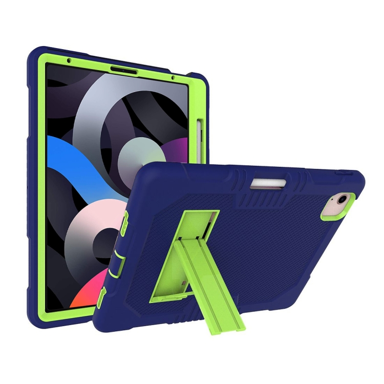 Contrast Color Robot Shockproof Silicon + PC Protective Case with Holder & Pen Slot For iPad Air (2020) 10.9(Navy Blue+Yellow Green)(Navy Blue+Yellow Green)
Contrast Color Robot Shockproof Silicon + PC Protective Case with Holder & Pen Slot For iPad Air (2020) 10.9(Navy Blue+Yellow Green)(Navy Blue+Yellow Green)