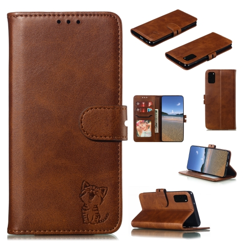For Samsung Galaxy S20 FE Embossed Happy Cat Pattern Horizontal Flip Leather Case with Holder & Card Slots & Wallet(Brown)
For Samsung Galaxy S20 FE Embossed Happy Cat Pattern Horizontal Flip Leather Case with Holder & Card Slots & Wallet(Brown)