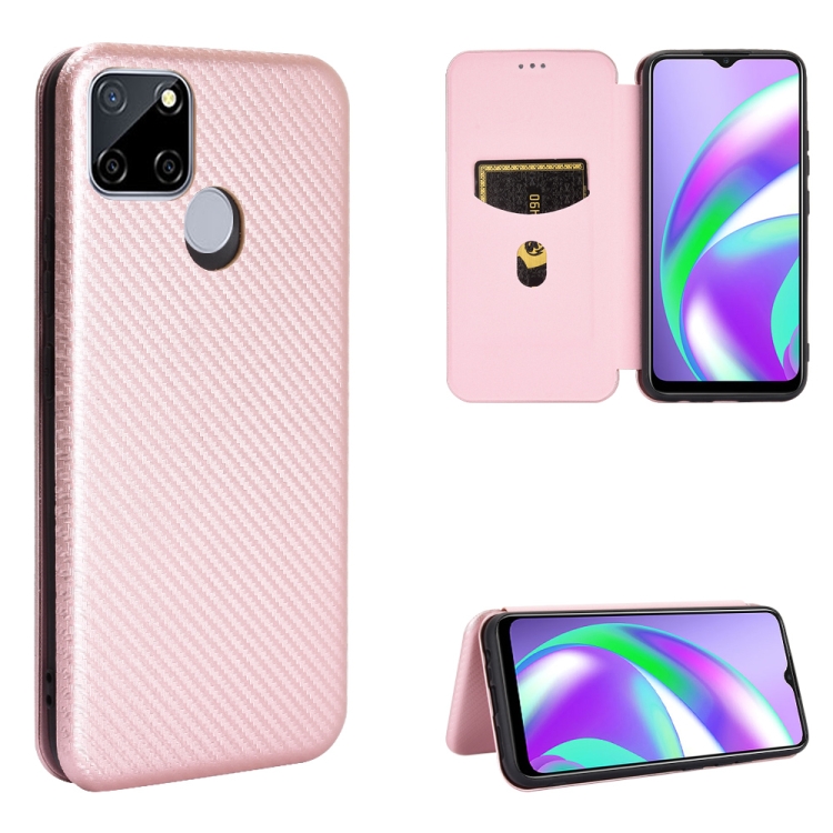 For OPPO Realme Narzo 20 / Realme C12 Carbon Fiber Texture Magnetic Horizontal Flip TPU + PC + PU Leather Case with Card Slot(Pink)
For OPPO Realme Narzo 20 / Realme C12 Carbon Fiber Texture Magnetic Horizontal Flip TPU + PC + PU Leather Case with Card Slot(Pink)