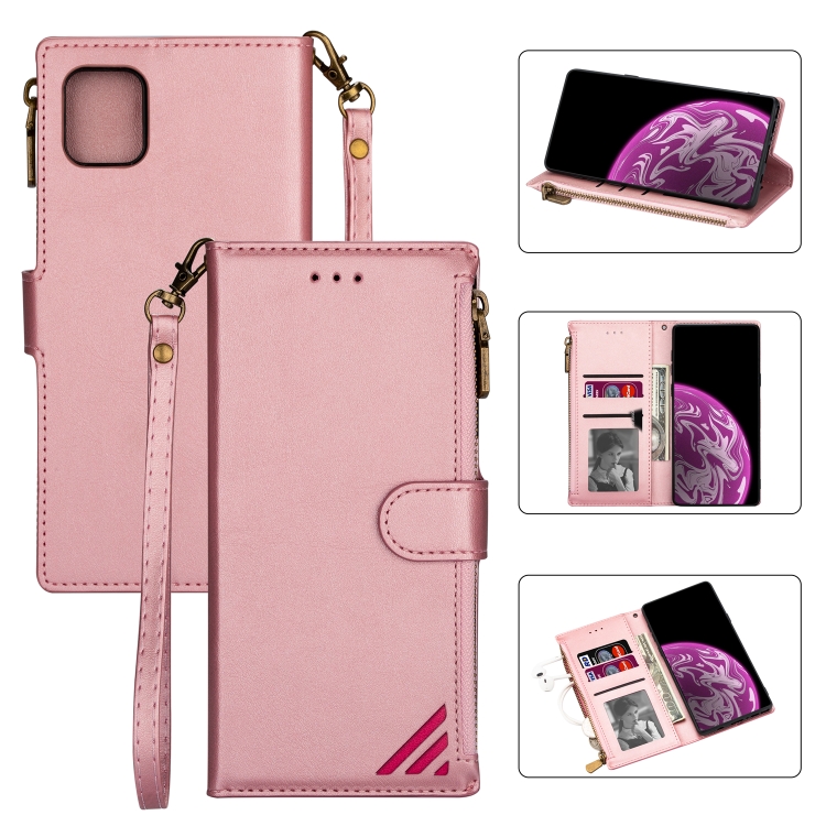 For Samsung Galaxy Note 10 Lite Zipper Multi-card Slots Horizontal Flip PU Leather Case with Holder & Card Slots & Wallet & Lanyard & Photo Frame(Rose Gold)
For Samsung Galaxy Note 10 Lite Zipper Multi-card Slots Horizontal Flip PU Leather Case with Holder & Card Slots & Wallet & Lanyard & Photo Frame(Rose Gold)