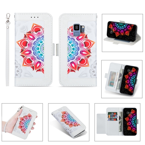 For Samsung Galaxy S9 Printing Dual-color Half Mandala Pattern Dual-side Magnetic Buckle Horizontal Flip Leather Case with Holder & Card Slots & Wallet & Photo Frame & Lanyard(White)
For Samsung Galaxy S9 Printing Dual-color Half Mandala Pattern Dual-side Magnetic Buckle Horizontal Flip Leather Case with Holder & Card Slots & Wallet & Photo Frame & Lanyard(White)
