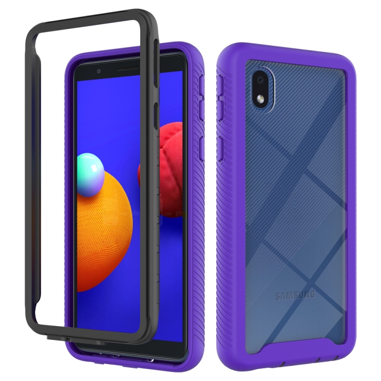 For Samsung Galaxy A01 Core / M01 Core Starry Sky Solid Color Series Shockproof PC + TPU Protective Case(Purple)
For Samsung Galaxy A01 Core / M01 Core Starry Sky Solid Color Series Shockproof PC + TPU Protective Case(Purple)