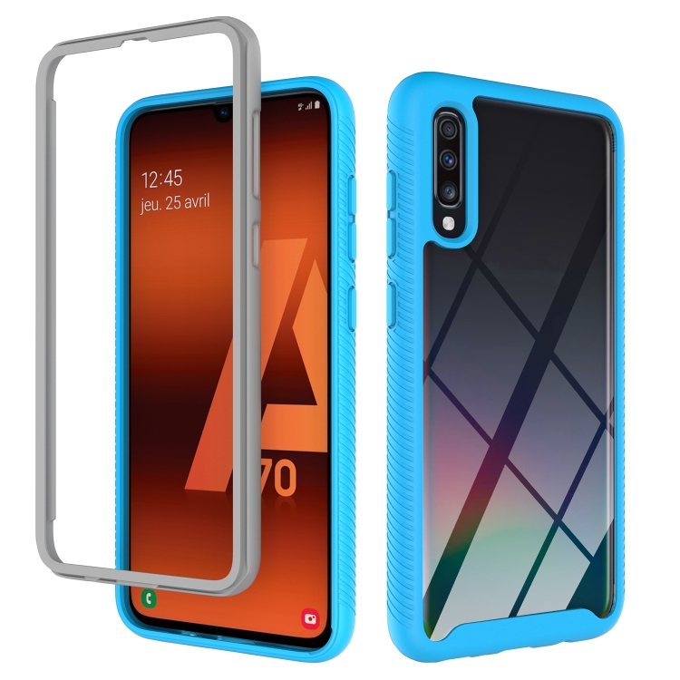 For Samsung Galaxy A70 Starry Sky Solid Color Series Shockproof PC + TPU Protective Case(Baby Blue)
For Samsung Galaxy A70 Starry Sky Solid Color Series Shockproof PC + TPU Protective Case(Baby Blue)