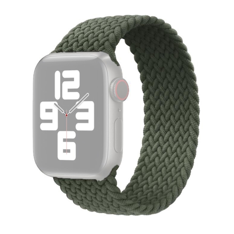 Nylon Single-turn Braided Watchband For Apple Watch Series 6 & SE & 5 & 4 44mm / 3 & 2 & 1 42mm, Length:M 155mm(Olive Green)
Nylon Single-turn Braided Watchband For Apple Watch Series 6 & SE & 5 & 4 44mm / 3 & 2 & 1 42mm, Length:M 155mm(Olive Green)