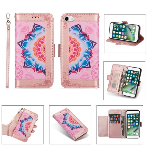 Printing Dual-color Half Mandala Pattern Dual-side Magnetic Buckle Horizontal Flip Leather Case with Holder & Card Slots & Wallet & Photo Frame & Lanyard ForiPhone SE 2020 / 8 / 7(Rose Gold)
Printing Dual-color Half Mandala Pattern Dual-side Magnetic Buckle Horizontal Flip Leather Case with Holder & Card Slots & Wallet & Photo Frame & Lanyard ForiPhone SE 2020 / 8 / 7(Rose Gold)