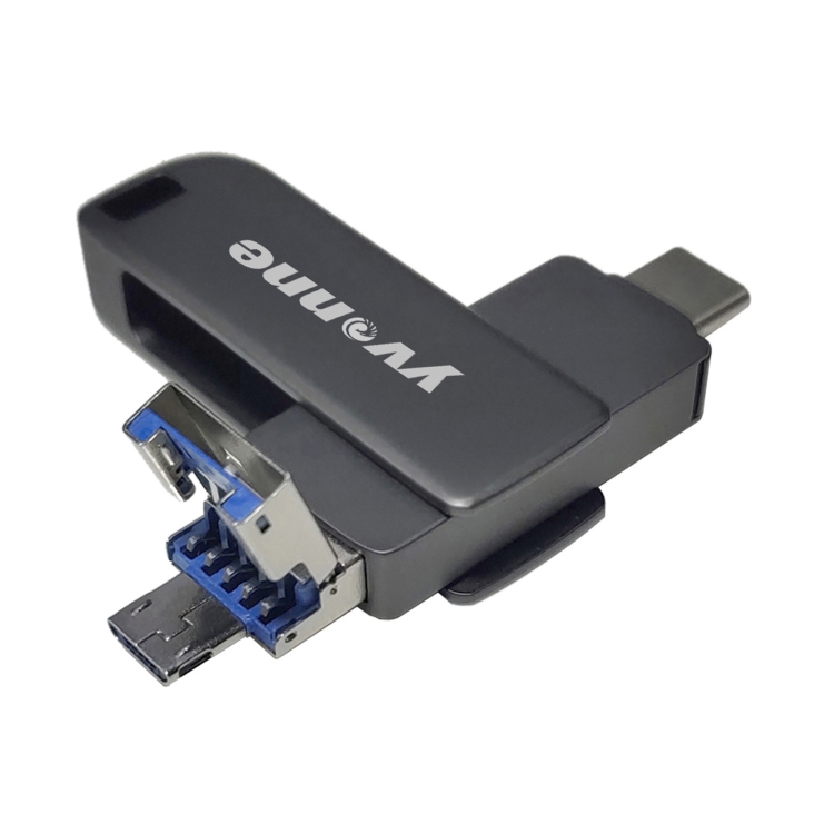 Yvonne Type-C / USB-C + USB + Micro USB OTG U Disk USB Flash Drive, Capacity:64GB(Black)
Yvonne Type-C / USB-C + USB + Micro USB OTG U Disk USB Flash Drive, Capacity:64GB(Black)