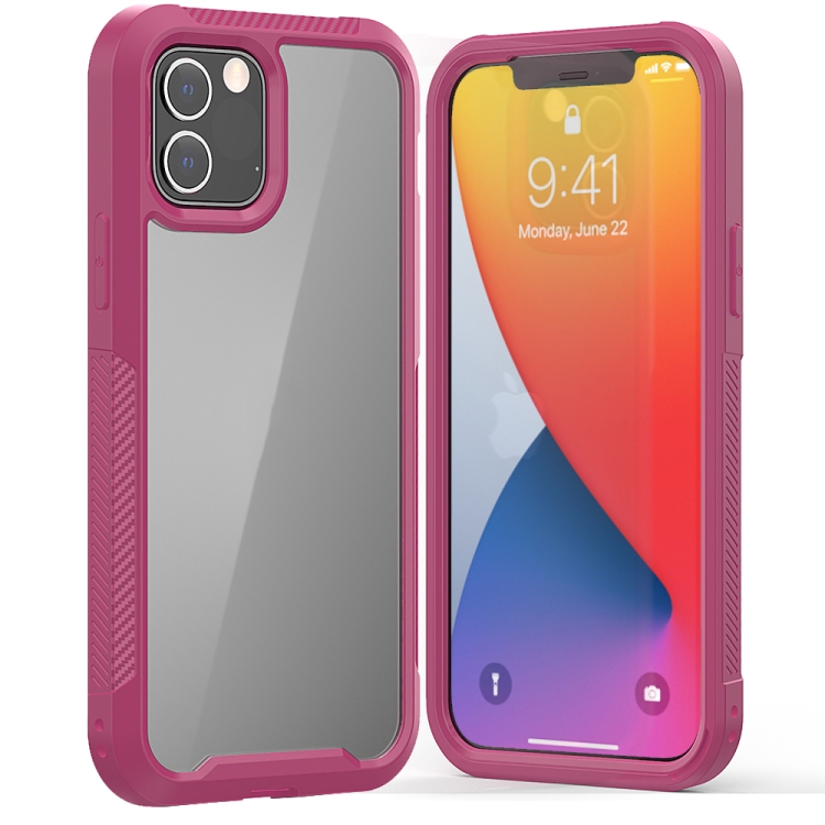 PC+TPU Color Transparent Shockproof Phone Protective Case For iPhone 12 / 12 Pro(Purple)
PC+TPU Color Transparent Shockproof Phone Protective Case For iPhone 12 / 12 Pro(Purple)