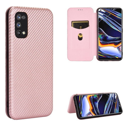 For OPPO Realme 7 Pro Carbon Fiber Texture Magnetic Horizontal Flip TPU + PC + PU Leather Case with Card Slot(Pink)
For OPPO Realme 7 Pro Carbon Fiber Texture Magnetic Horizontal Flip TPU + PC + PU Leather Case with Card Slot(Pink)