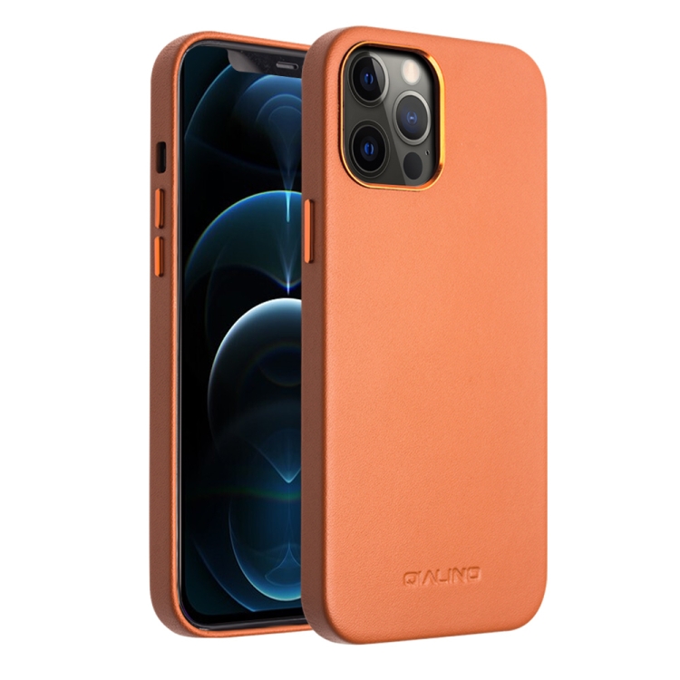 QIALINO Shockproof Cowhide Leather Protective Case For iPhone 12 Pro Max(Brown)
QIALINO Shockproof Cowhide Leather Protective Case For iPhone 12 Pro Max(Brown)
