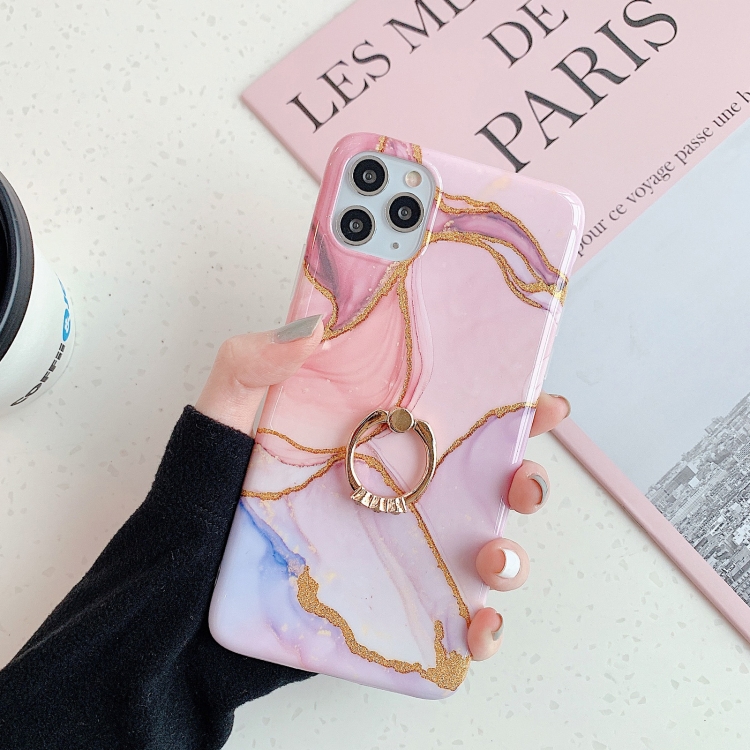 Irregular Marble Pattern Shockproof Protective Case with Ring Holder For iPhone 11 Pro(Shining Gold Pink)
Irregular Marble Pattern Shockproof Protective Case with Ring Holder For iPhone 11 Pro(Shining Gold Pink)