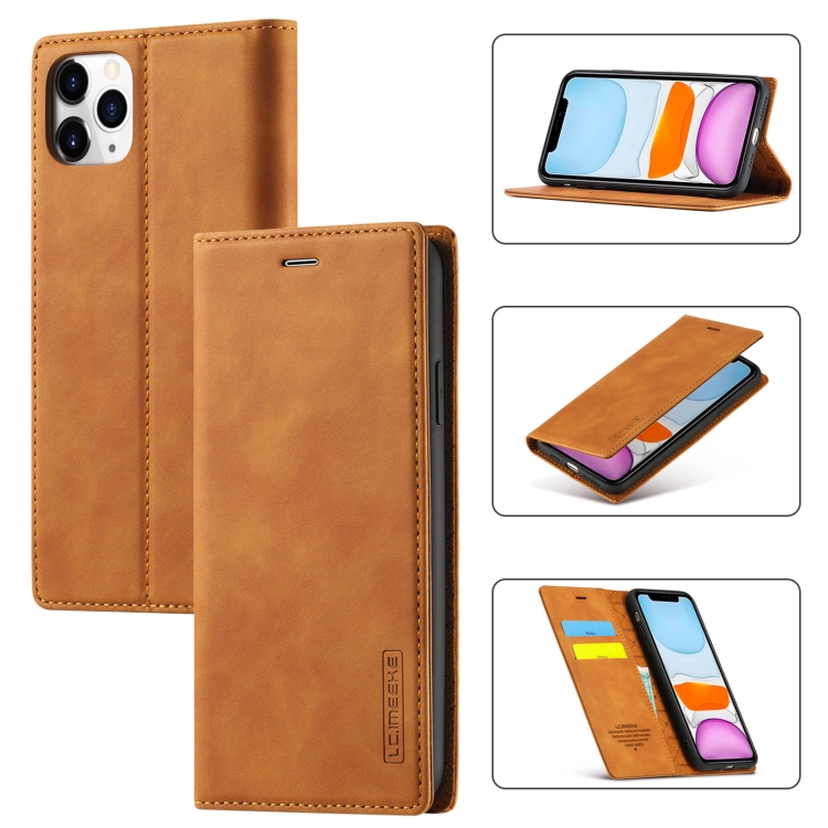 LC.IMEEKE Strong Magnetism Ultra-thin Horizontal Flip Shockproof Matte TPU + PU Leather Case with Holder & Card Slots & Wallet For iPhone 11 Pro Max(Brown)
LC.IMEEKE Strong Magnetism Ultra-thin Horizontal Flip Shockproof Matte TPU + PU Leather Case with Holder & Card Slots & Wallet For iPhone 11 Pro Max(Brown)