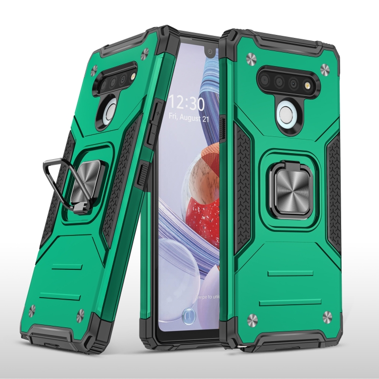 For LG Stylo 6 Magnetic Armor Shockproof TPU + PC Case with Metal Ring Holder(Deep Green)
For LG Stylo 6 Magnetic Armor Shockproof TPU + PC Case with Metal Ring Holder(Deep Green)