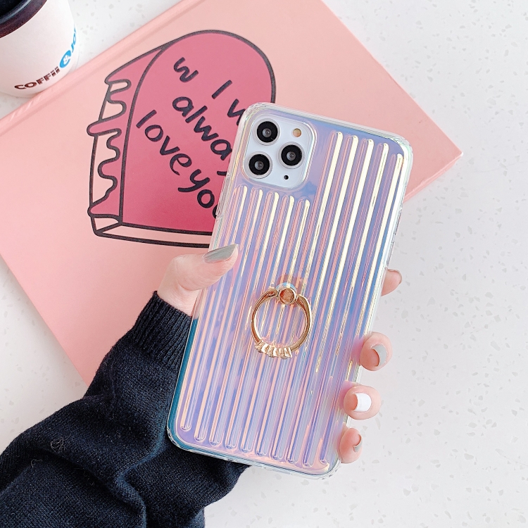 Electroplating Gradient Suitcase Stripe TPU Shockproof Protective Case With Stand Ring Holder, model:For iPhone XS Max(Gradient Pure Laser)
Electroplating Gradient Suitcase Stripe TPU Shockproof Protective Case With Stand Ring Holder, model:For iPhone XS Max(Gradient Pure Laser)