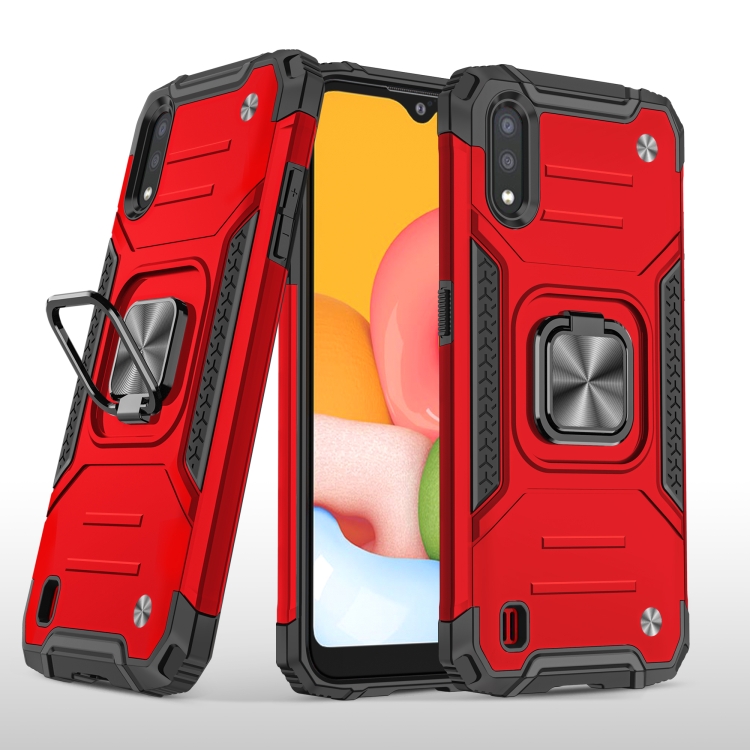 For Samsung Galaxy A01 Magnetic Armor Shockproof TPU + PC Case with Metal Ring Holder(Red)
For Samsung Galaxy A01 Magnetic Armor Shockproof TPU + PC Case with Metal Ring Holder(Red)