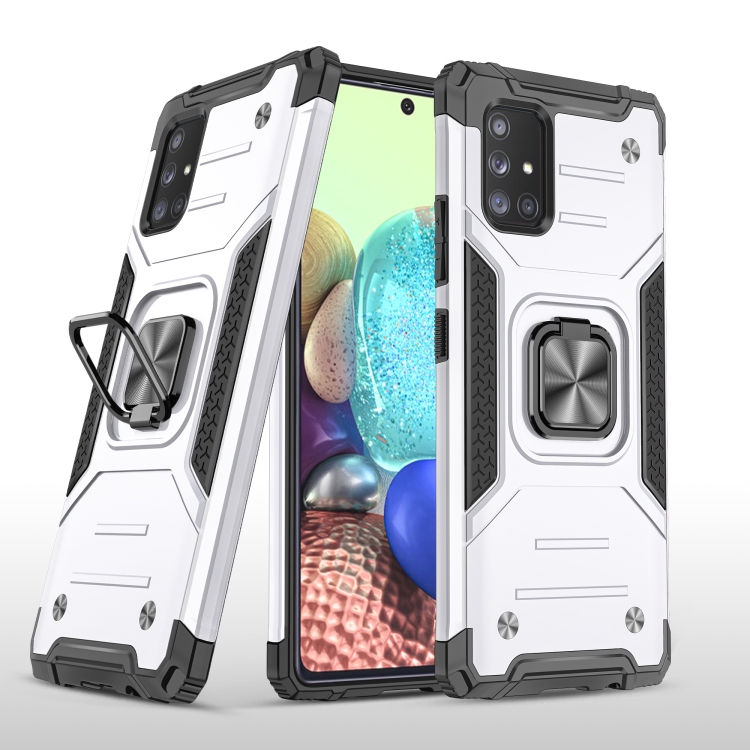 For Samsung Galaxy A71 5G Magnetic Armor Shockproof TPU + PC Case with Metal Ring Holder(Silver)
For Samsung Galaxy A71 5G Magnetic Armor Shockproof TPU + PC Case with Metal Ring Holder(Silver)