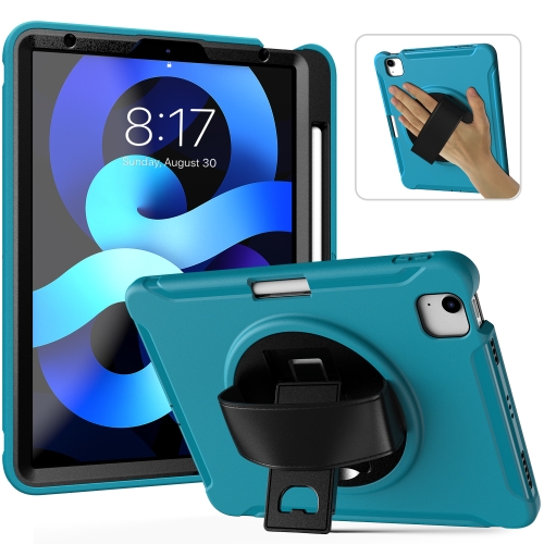 For iPad Air (2020) 10.9 360 Degree Rotation PC + TPU Protective Case with Holder & Hand-strap & Pen Slot(Light Blue)
For iPad Air (2020) 10.9 360 Degree Rotation PC + TPU Protective Case with Holder & Hand-strap & Pen Slot(Light Blue)