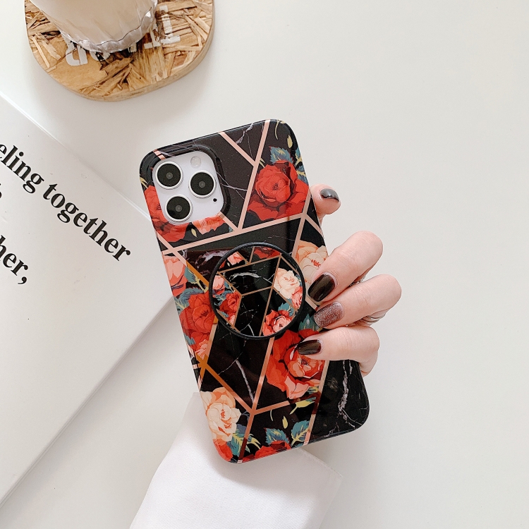 Electroplating Stitching Pattern Soft TPU Protective Case With Folding Holder For iPhone 11 Pro(Stitching Black Flowers)
Electroplating Stitching Pattern Soft TPU Protective Case With Folding Holder For iPhone 11 Pro(Stitching Black Flowers)